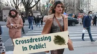 CROSSDRESSER IN PUBLIC Passing in Central Park -NYC | Male To Female Transformation & Feminization |