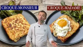 Croque Monsieur OR Croque Madame I Easy French recipe of the most tasty sandwich