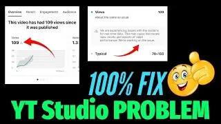 Fix - ⚠️We are experiencing issues with the systems for realtime data YT Studio Problem