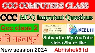 Ccc class 2 | ccc exam questions and answer hindi || ccc |ccc computer course | ccc exam 2024 #ccc