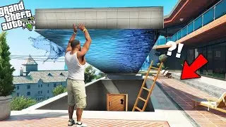 GTA 5 : Franklin Found Secret Bunker Under Franklin's Swimming Pool in GTA 5.. (GTA 5 Mods)