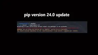 How To Update PIP Version 24.0