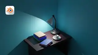Create Reading Table in blender | Blender tutorial |  spot Light in blender #3dart