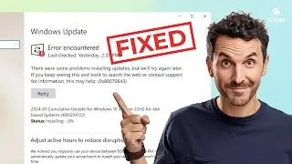 [Fixed] Windows Update Error Encountered 0x80070643 | Fail to Install Windows Update KB5034441