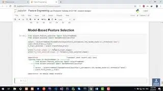 17- Feature Engineering Feature Selection 4 Model Based Feature Selection