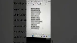 Move Raw Data Into A Table In MS Word 😎 | Try This MS Word Trick 