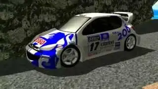 Peugeot 206 Rally Car - Animation 2 [HD]