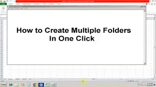 How to Create Multiple Folders in One Click