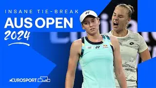 LONGEST Women’s Singles tie-break at a Grand Slam between Elena Rybakina & Anna Blinkova in FULL 😳🇦🇺