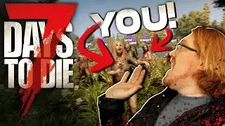 Swarmed by zombie chatters! - 7 DAYS TO DIE