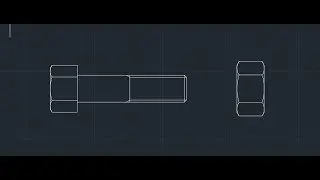 Bolt & Nut - Autocad 2D