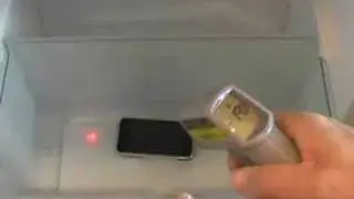 iPhone in a freezer