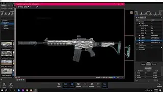 Assault Rifle modeling in maya substance painter keyshot