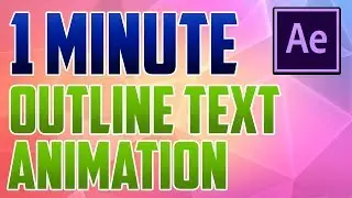 After Effects CC : How to Do an Self-Writing Text Outline Drawing Animation Effect