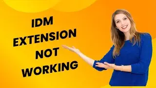 IDM Extension not working- How to fix?