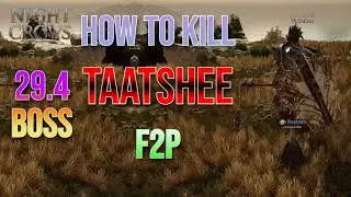 How to kill Taatshee boss 29.4 main quest - Staff F2P - Full fight - Night Crows #ad #sss