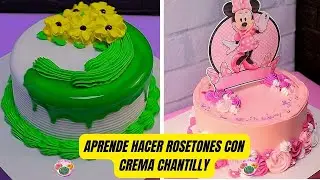 20+ How to make a rosette cake  🍰Cómo hacer un pastel de rosetones