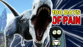 I Replaced Every Creature With a Rex! - ARK 100 Days