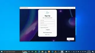 22 Modern UI - Python Graphical User Interface | Login/Register Form | PySide, PyQt, Qt