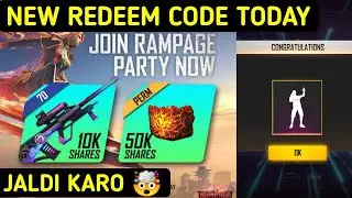 FREE FIRE 26 JUNE AUG SKIN AND GLOO WALL SKIN REDEEM CODE | FREE FIRE 26 JUNE REDEEM CODE | FREEFIRE