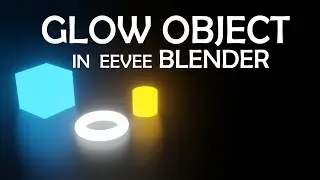 How to create glow object in blender eevee tutorial video