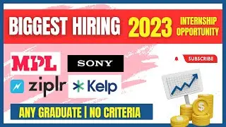 Job Vacancy 2023 | 20+ companies Hiring Fresher | Sony, MPL, Zipler and more