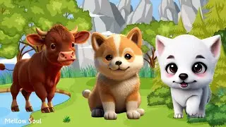 A fun and adorable animal video: cow, dog, bobcat, impala