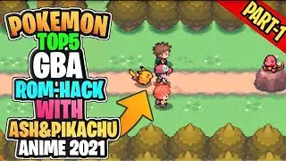 Top 5 Pokemon Gba Rom HackWith Ash & Pikachu Journey, NiceStory , Anime Version 2023#pokemon#shorts