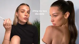 trying bella hadid makeup