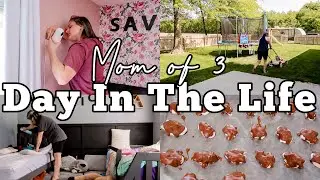 MOM OF 3 DAY IN THE LIFE | GET IT ALL DONE | MOMCOZY BABY MONITOR REVIEW | MOM LIFE VLOG | MEGA MOM