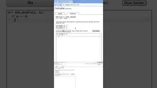 sum_double - CodingBat Python Warmup 1 #shorts