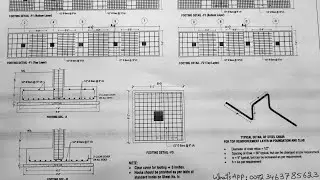 Footing Design for 5 Storey Building | Footing and Column Drawing