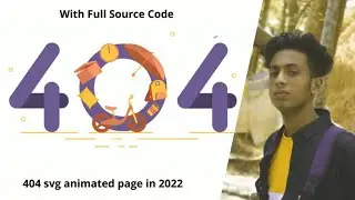 404 SVG animated page with html and css in 2022 +full source code by jishaansinghal