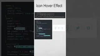 Creating ICON HOVER effect using HTML and CSS || html || css || javascript