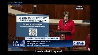 Rep. Bonamici Shares Story From Fired USDA Scientist in Oregon