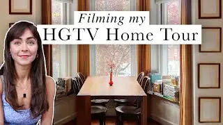 Behind the scenes filming my Home Tour with HGTV…