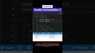 Double exclamation in javascript 