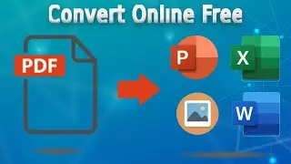 How To Convert PDF to (Word & PowerPoint & Excel) Online Free | in 1 Min