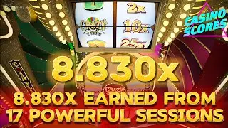 Crazy Time Big Win Today, Oh My God!! 1000X,800X,600X And Others! 8.830X All Bonuses!!