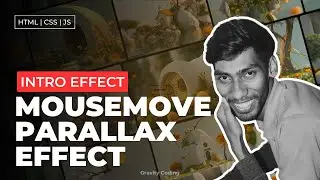 Intro Effect | Mouse move Parallax Effect Using HTML CSS & JS | Website Tutorial