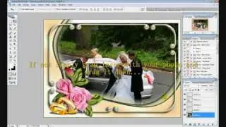 put picture in psd template / frame in photoshop