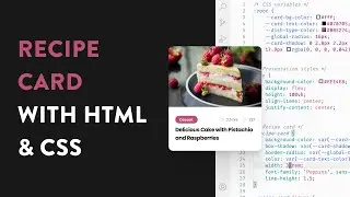 How to Code a Recipe Card with HTML and CSS + FREE File Download