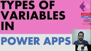 Types of variable in PowerApps by TAIK18 (8/50) Power BI