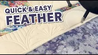 How to Quilt Molar Feathers | Long Arm Quilting Tutorial for Free-Motion Quilters