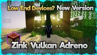 🔥 New Version Zink Vulkan On Adreno 2024 🔥 Pojav launcher gameplay Zink Shaders 🔥