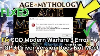 how to fix Age of Mythology Retold Error Could Not Start Renderer There Was An Issue Starting