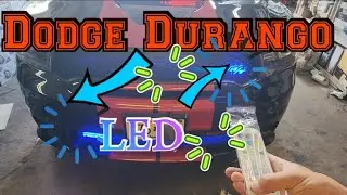 Dodge Durango How to remove the bumper install LED lights on the grills