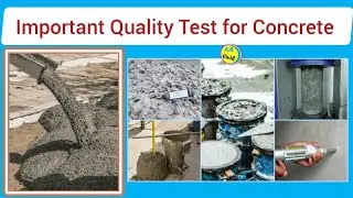 Important Quality Test For Concrete | Different Type of Concrete test | All About Civil Engineer