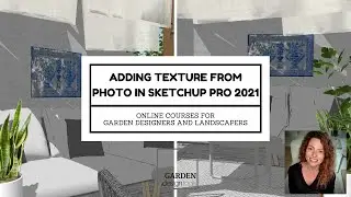 Adding a texture from a photo in SketchUp Pro 2021!