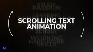 Create 3D scrolling text animation in After Effects